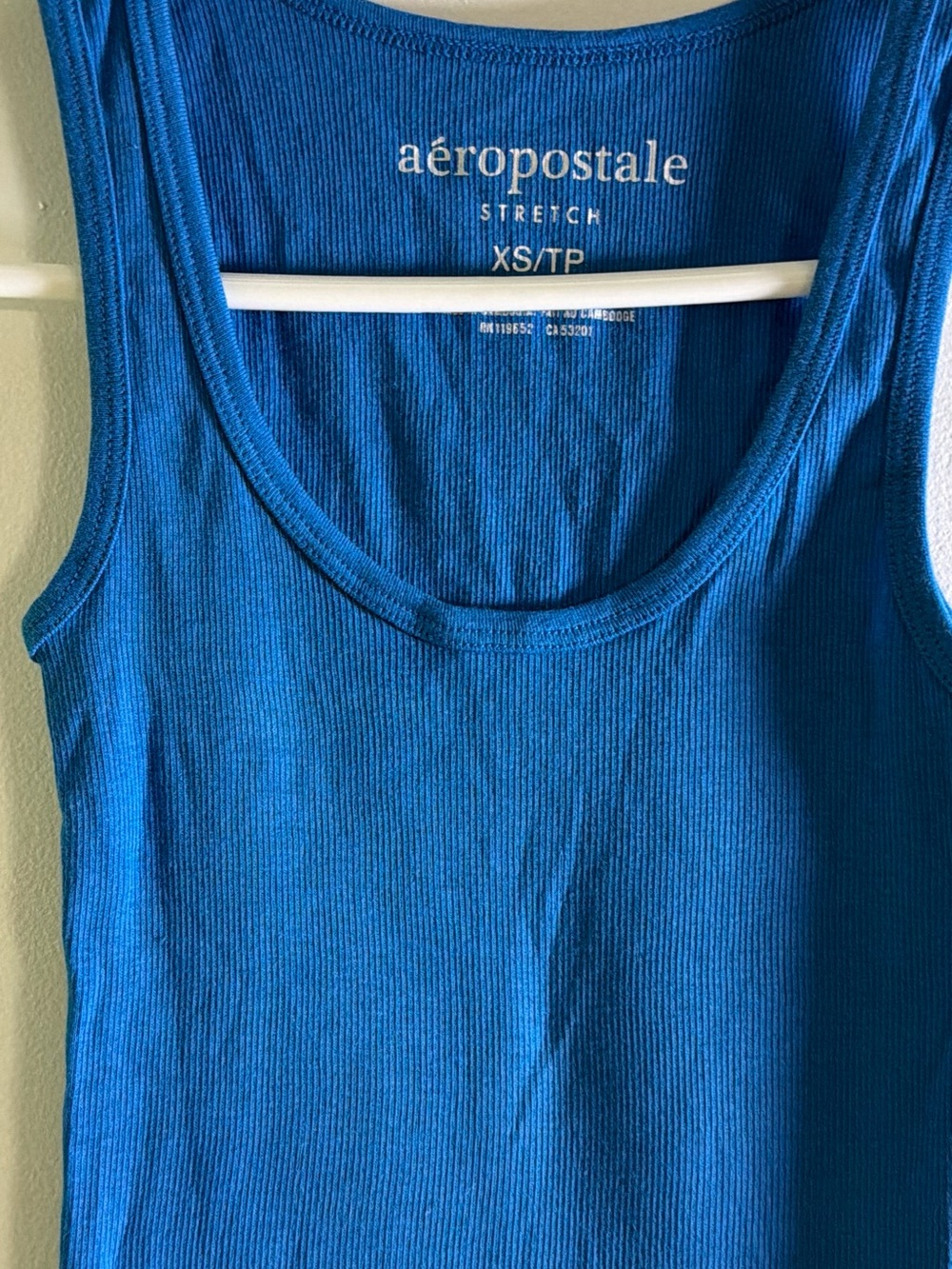 Aeropostale Women's Royal Blue Ribbed Tank Top XS